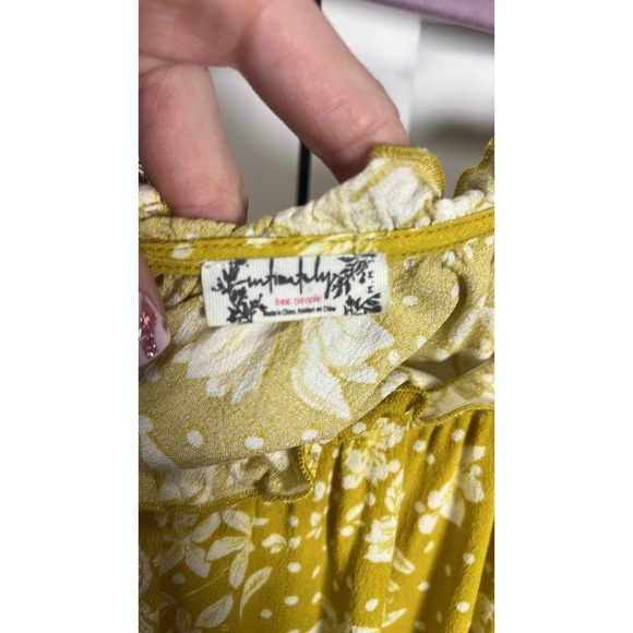 Free People One on One Date Flare Sleeve Bodysuit Women's Size Medium Marigold - Picture 2 of 12
